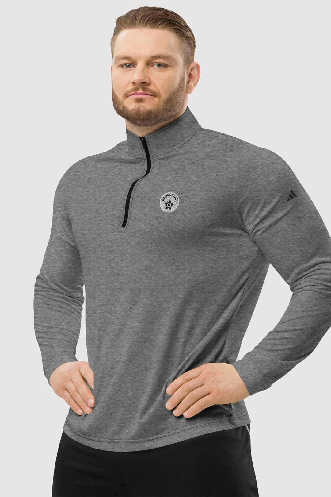Adidas Quarter Zip Pullover - Famesnob