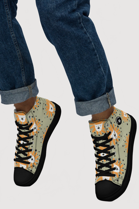 High Top Canvas Shoes - Famesnob