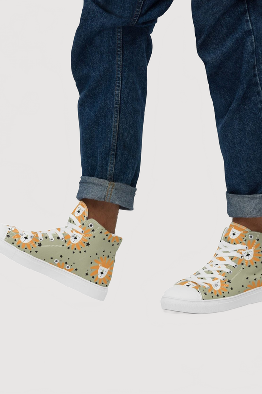 High Top Canvas Shoes - Famesnob
