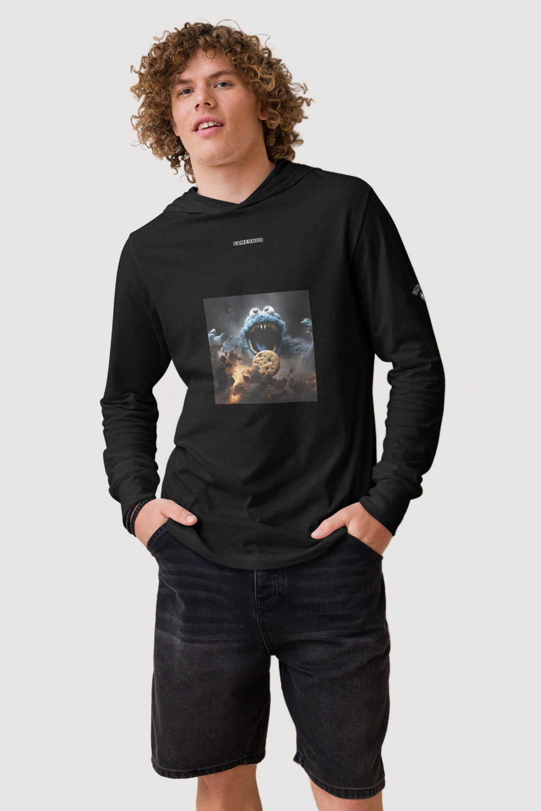 Unisex Hooded Long-Sleeve T-shirt | Bella Canvas - Famesnob